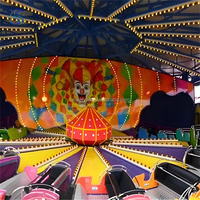 Équipement de parc d'attractions extérieur Luna Utilisation de jardin Forain Turntable Himalaya Rides Thunder Beat Musical Express Rides