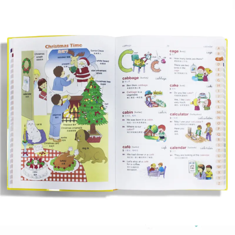 Mijn Eerste Grote Boek Met Engels Taal Van Foto Woordenboek Voor Kinderen Vroeg Leren Onderwijs