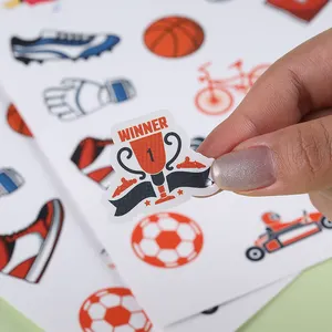 Etiqueta adesiva com logotipo, papel de vinil cortado, folha de adesivos de vinil para crianças com estampa personalizada