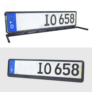 Marco de Matrícula Personalizado Europeo, Venta al por Mayor de Fábrica, Marco de Matrícula Semiaabierto de Una Sola Cara - Product Image 5