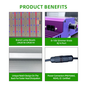 Andy Samsung Lm 301H Evo Lm281b 100W 200W 300W Full Spectrum Quantum Board Plant <span class=keywords><strong>Grow</strong></span> <span class=keywords><strong>Light</strong></span> Panelen Met Daisy Chain Dimbaar - Product Image 5