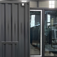 Maison conteneur préfabriquée pliable de 20 pieds, cabine modulaire à double aile pour camp minier, hébergement en site isolé