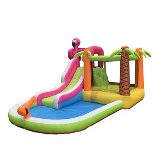 Château gonflable familial en PVC épaissi pour enfants, utilisation à domicile et en extérieur, avec toboggan gonflable - Product Image 3