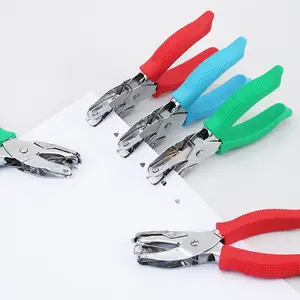 Love heart hole labor-saving, manual punch 3mm round hole binder punch pentacle single hole punch pliers