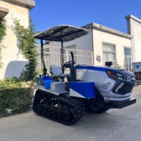 Mini tracteur à chenilles largement utilisé pour les petites machines agricoles de riziculture avec engrenage central et composants de moteur