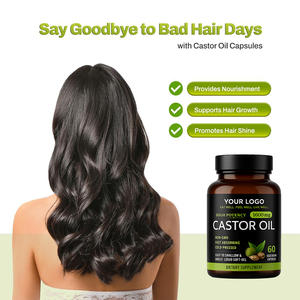 Hoogwaardige Castorolie <span class=keywords><strong>Softgel</strong></span> Capsules 1600mg 60 stuks Non-GMO Koudgeperst OEM/ODM - Product Image 2