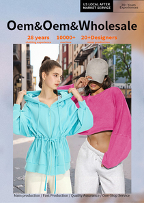 Felpa da <span class=keywords><strong>donna</strong></span> in <span class=keywords><strong>cotone</strong></span> verde con cerniera a 1/4, collo alto, casual, taglie forti, modello crop - Product Image 5