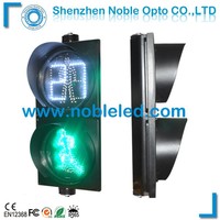 Señal de tráfico de cruce de peatones de 12 ', semáforo peatonal Led dinámico con temporizador blanco