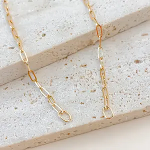 이만코 드롭쉬핑 스테인리스 스틸 목걸이 이중 점프 링 조절 가능한 쿠바 체인 쥬얼리 제작 DIY 커넥터 참 펜던트 - Product Image 4