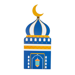 Decorazioni per Feste di Capodanno Mediorientali, Scatola Regalo a Tema Moschea e Castello per Ramadan, Eid, Matrimoni e Celebrazioni Festive - Product Image 4
