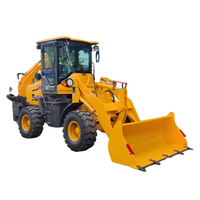 Engins de terrassement les moins chers Mini tracteur tracteur agricole 4x4 remorquable avec pelle rétrocaveuse à vendre