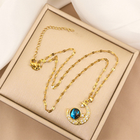 Collier Planète Bleue, Zirconia Délicate, Planète Saturne, Collier Espace Terre, Globe sur la Lune, Nouveauté Bijoux