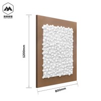 Peinture abstraite 3D murale sculpture en bois peinture décorative simple peinture moderne décoration murale