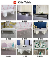 MILE Luxuriöse Moderne Hotelmöbel Acryl Rechteckiger PVC Weißer Hochzeits-Esstisch für Braut und Bräutigam