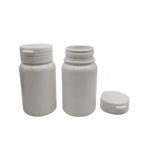 Botol Plastik PET 100Ml, dengan Topi Sobek untuk Pil/Kapsul/Paket Medis