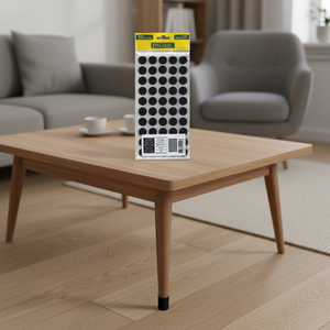 BLACK 18mm Self Adhesive Round FELT Furniture Feet Floor <b>Protector</b> Pads - Product Image 3