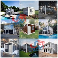 Bâtiment de bureau préfabriqué modulaire pliable en X, respirant et économique pour entrepreneurs, atelier ou projet temporaire