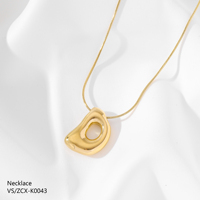 Elegante y Lujoso Collar de Acero Inoxidable 304 Chapado en Oro de 18k con Letras, Joyería para Mujer al por Mayor