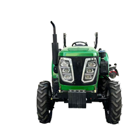Tracteur agricole diesel 4x4 certifié CE 504 50HP avec charrue, herse et semoir
