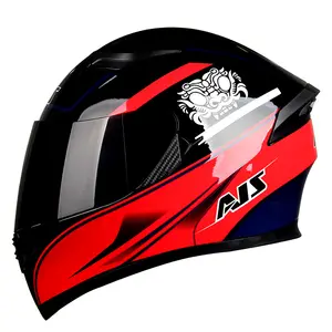 哥伦比亚热卖摩托车对话头盔模型亮光造型透气设计头盔全脸摩托车