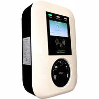 Nueva Estación de Carga para Vehículos Eléctricos Inteligente Wallbox Gris de 22kW, Montada en Pared, Tipo 2, para Lugar de Trabajo, con Certificación CE y TUV, Control por Aplicación RFID, Wifi y NFC