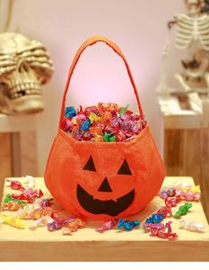 Bolsa de Calabaza 3D de Halloween, Accesorio de Ambiente Festivo de Bruja y Fantasma para Niños, Bolsa de Mano de Tela No Tejida, Suministros Navideños - Product Image 2