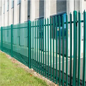 Thép Mạ Kẽm Nhúng Nóng Palisade Fencing/Pvc An Ninh Palisade Fence Panel