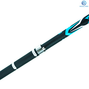 Bâtons de randonnée en fibre de carbone, 5 sections télescopiques réglables, bâtons de marche pliables portables pour la randonnée en plein air - Product Image 3