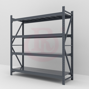 Heavy Duty Mobile 5 Layer Adjustable Cold-Rolled Steel Shelving with 3m Height 300kg Load Capacity for Large <strong>Warehousing</strong> - Product Image 2