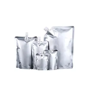 Tùy chỉnh in túi chất lỏng tái sử dụng bao bì nhựa túi đứng lên túi với góc vòi cho bao bì bột giặt