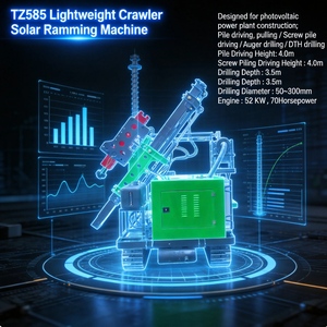 Pile driver sur chenilles haute puissance TZmachinery TZ585 52KW |   Pompe/Moteur pour <span class=keywords><strong>pieux</strong></span> de forage à couple élevé, profondeur de forage 4,0 m, diamètre 50-300 mm - Product Image 4