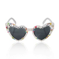 Lunettes de fête d'anniversaire en forme de cœur, très vendues, avec inscription BIRTHDAY GIRL, pour accessoires photo d'anniversaire