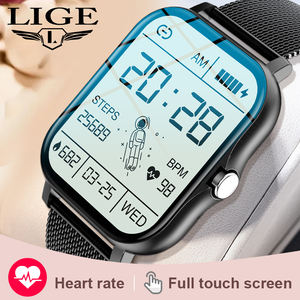 ساعة ذكية LIGE BW0242 (مع حزامين) للرجال والنساء، تدعم الرد على المكالمات وتشغيل الموسيقى، مراقبة معدل ضربات القلب وتتبع اللياقة البدنية، متوافقة مع أندرويد وiOS - Product Image 1