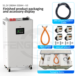 EU Stock Vertical Solar <b>Battery</b> <b>48V</b> 51.2V 314Ah 16kwh V19 BMS Standing Style Lithium Ion <b>Battery</b> Pack for Home Use - Product Image 2