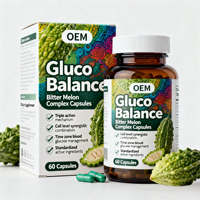 Capsules de complexe à base de plantes pour la régulation du glucose, enrichies en chrome, zinc, cannelle, gymnema et acide alpha-lipoïque, pour le soutien de la gestion du sucre