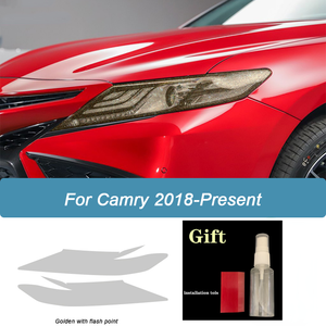 <span class=keywords><strong>Film</strong></span> de protection des phares de voiture pour Toyota Camry XV70 2018 2019 2020 2021 <span class=keywords><strong>2022</strong></span> Smoke Black Tint Wrap Vinyl Transparent TPU Sticker - Product Image 4