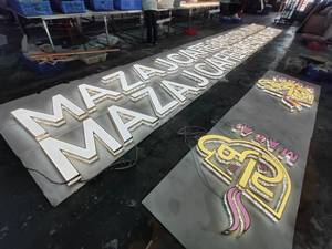 Tùy chỉnh quảng cáo ánh sáng dấu hiệu LED logo chữ kênh thép không gỉ ngoài trời 3D signage cho doanh nghiệp - Product Image 6