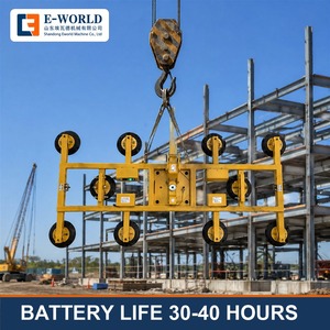 เครื่องยกกระจกสุญญากาศไฟฟ้าแบบ 10 จุดยึด ได้รับการรับรองมาตรฐาน CE รับน้ำหนัก 1000 กก. มอเตอร์ 380V 3kw ประสิทธิภาพเสถียร ดูแลรักษาง่าย ปลอดภัย ใช้งานได้อย่างมีประสิทธิภาพ - Product Image 3