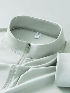 Camicia Casual da Uomo in Nylon Intrecciato con Collo Semi-Alto, Maniche Lunghe, Antibatterica 7A, Senza Stiratura, Stile Lusso Leggero - Product Image 2