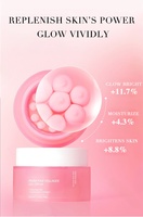 Crème Visage Hydratation Intense PDRN Soin de la Peau ADN de Saumon NA Morning Glow PDRN Peptide Rose Collagène Hydrolysé Booster Capsules Gelée