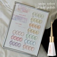 XEIJAYI Vernis à ongles gel UV First Love Velvet Gel 10 pièces Norme européenne Sans TPO OEM ODM Fournitures en gros pour la peinture des ongles