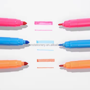 Set <span class=keywords><strong>de</strong></span> stylos marqueurs fins et larges à double pointe <span class=keywords><strong>Encre</strong></span> lavable à bas prix pour le <span class=keywords><strong>dessin</strong></span> des enfants Stylos aquarelle en plastique - Product Image 5