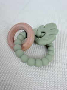 Bracelet de <span class=keywords><strong>dentition</strong></span> <span class=keywords><strong>Montessori</strong></span> en silicone, <span class=keywords><strong>anneau</strong></span> à mâcher en bois naturel pour bébés de 0 à 24 mois, jouet sensoriel de <span class=keywords><strong>dentition</strong></span> - Product Image 4