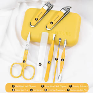 Vente en gros - Ensemble <span class=keywords><strong>de</strong></span> coupe-ongles <span class=keywords><strong>professionnel</strong></span> 7 en 1 - <span class=keywords><strong>Kit</strong></span> <span class=keywords><strong>de</strong></span> <span class=keywords><strong>manucure</strong></span> <span class=keywords><strong>de</strong></span> haute qualité - Acier inoxydable - Boîte en carton pour l'<span class=keywords><strong>art</strong></span> des ongles - Product Image 2