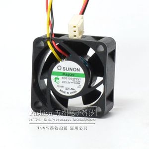 SUNON 40x40x10 มม. 12V 0.8W พัดลม 3 สาย KDE1204PKV1 แบริ่งของเหลวเครื่องพิมพ์ระบายความร้อน - Product Image 1