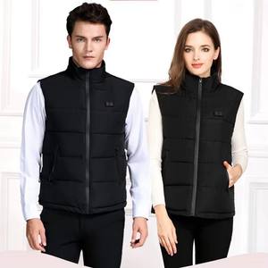 Men's Casual V-Neck Winter <strong>Gilet</strong> 9 Heating Zones USB <strong>Rechargeable</strong> Battery <strong>Heated</strong> Vest Zipper Windproof Breathable Waterproof - Product Image 1