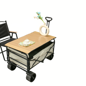 Công suất lớn ngoài trời tiện ích Gấp Cắm Trại ráp toa xe giỏ hàng bãi biển giỏ hàng với tất cả các địa hình bánh xe - Product Image 2