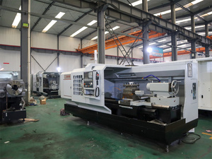 Ck6180f cấp công nghiệp <span class=keywords><strong>CNC</strong></span> <span class=keywords><strong>Lathe</strong></span> hiệu quả Heavy Duty kim loại chế biến duy nhất ổn định cắt hiệu suất công cụ ngang GSK - Product Image 2