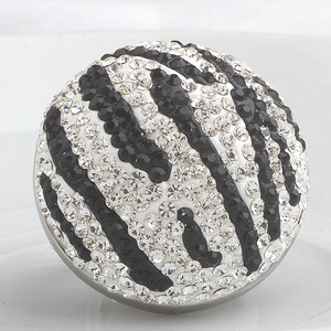 Stainless Steel <b>Ring</b> Animal Print <b>Crystal</b> Pave Setting Unisex Party Jewelry - Product Image 2