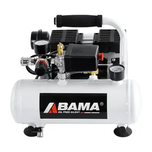 Compressor de ar de pistão dental elétrico portátil pequeno novo 220V 0.5HP 49L/min com tanque de ar de alumínio 4L